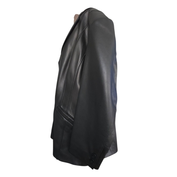 Preston & York Genuine Lamb Skin Leather Coat/ Jacket Buttery Soft Size 3X Black - Picture 3 of 16
